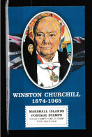 " WINSTON  CHURCHILL / WWII / PRIX NOBEL " Sur Carnet De 7 Timbres Neufs ** MNH Des Iles Marshall. - Sir Winston Churchill