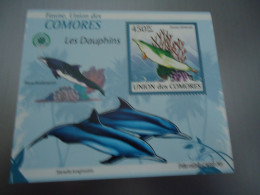 COMOROS  MNH STAMPS SHEET  FISH FISHES  DOLPHINS  2009 - Dauphins