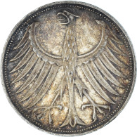 Monnaie, République Fédérale Allemande, 5 Mark, 1974, Stuttgart, TTB, Argent - 5 Mark