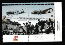 " MEETING AERIEN " Sur Bloc De 4 Timbres Neufs ** MNH Des Iles Marshall. - Marshall Islands