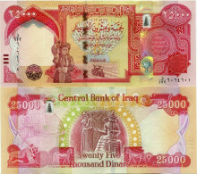 1/2 A Million 20 Uncirculated Bills 2020 NEW ISSUE, 25,000 Dinar Iraqi Bills IQD - Iraq