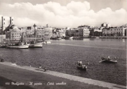 MOLFETTA - BARI - PORTO E CITTA' VECCHIA - PESCHERECCI E BARCHE DA PESCA - 1958 - Molfetta