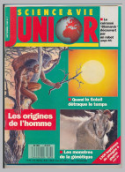 Revue SCIENCE & VIE JUNIOR N° 7 Septembre 1989 Les Origines De L'homme  Quand Le Soleil Détraque Le Temps  Le Cuirassé * - Ciencia