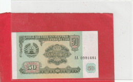 TADJIKISTAN  .  50 ROUBLE  .  1994  .  2 SCANES   2 SCANES - Tadzjikistan