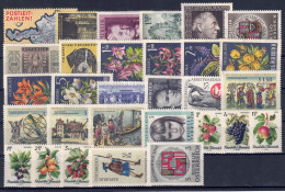 Österreich 1966 - Jahrgang Mit ANK-Nr. 1231 - 1260, MiNr. 1201 - 1230, Postfrisch ** / MNH - Ganze Jahrgänge