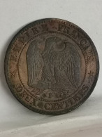 2 CENTIMES NAPOLEON III 1856 B ROUEN TETE NUE / FRANCE - 2 Centimes