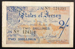 JERSEY 2 SHILLINGS 1941-1942 Q.SPL PICK#3 Lotto.2534 - Jersey