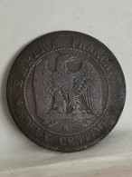 2 CENTIMES NAPOLEON III 1855 B ROUEN TETE NUE / FRANCE - 2 Centimes