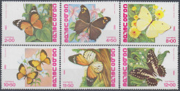 CABO VERDE 1982, BUTTERFLIES And FLOWERS, COMPLETE MNH SERIES With GOOD QUALITY, *** - Cap Vert