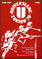 ATHLETICS - ITALIA - UNIVERSIADE TORINO '70 - CARTOLINA COLORE ROSSO - NUOVA - M - Athlétisme