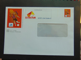 Très Rare Enveloppe Format A5 Avec Affranchissement Du Timbre Foot De Lens Timbrée Sur Commande Pour Extrafilm Lille - Prêts-à-poster:Stamped On Demand & Semi-official Overprinting (1995-...)