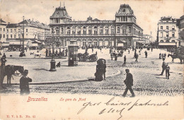 BELGIQUE - BRUXELLES - La Gare Du Nord - Carte Postale Ancienne - Other & Unclassified