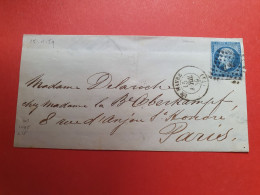 Lettre Sans Texte De Le Havre Pour Paris En 1859, Ambulant Au Dos - Réf 594 - 1849-1876: Classic Period