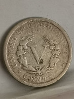 5 CENTS LIBERTY NICKEL AVEC CENTS 1900 USA - 1883-1913: Liberty (Liberté)