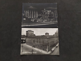 Lotto Cartoline 1955. Roma. Palazzo Venezia E Notturno Tempio Di Vesta.  Viaggiata. Condizioni Eccellenti. - Sammlungen & Lose