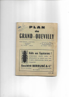76  Plan  Depliant  De Grand Quevilly  - Annee 1969 - World