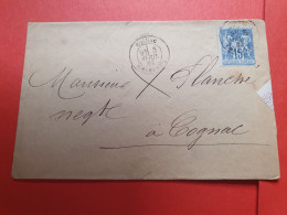 Lettre Avec Texte De Cognac Pour Cognac En 1882 - Réf 616 - 1877-1920: Semi Modern Period