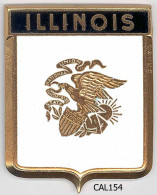 CAL154 - PLAQUE CALANDRE AUTO - ILLINOIS - Andere & Zonder Classificatie