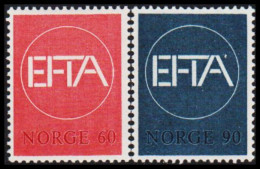 1967. NORGE. EFTA. Never Hinged Set.  (Michel 551552) - JF533390 - Brieven En Documenten