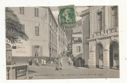 Cp, ALGERIE, BOUGIE, BEJAIA, Rue Du 59 éme De Ligne, Voyagée 1908 - Bejaia (Bougie)