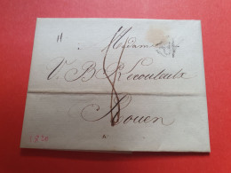 Lettre Avec Texte De Paris Pour Rouen En 1820 - Réf 647 - 1801-1848: Precursors XIX