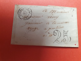 Lettre Sans Texte De Franconville Pour Pontoise En 1851 - Réf 651 - 1849-1876: Classic Period