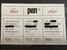 Liechtenstein - Postfris / MNH - Sheet PEN International 2021 - Ongebruikt