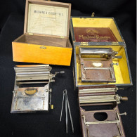 Lot De 3 Rouleuse A Cigarettes Tabac Fumerie MACHINE LEMAIRE Paris 2 Avec Boite Emplacement Paquets De Feuilles Cahiers - Autres & Non Classés