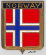 CAL167 - PLAQUE CALANDRE AUTO - NORWAY - Sonstige & Ohne Zuordnung