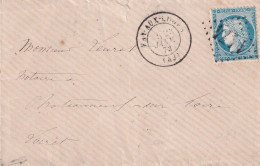 France Marcophilie - Département Du Loiret - N°60 Obl GC 1474 & T.17 Fay Aux Loges 1873 - 1849-1876: Klassieke Periode