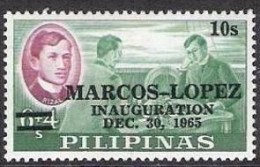 PHILIPPINES, PILIPINAS. Echecs, Echec, Chess, Ajedrez. 1 Valeur Surchargée 1965 ** MNH - Echecs