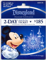 Disneyland California Pass,  No Value, Collectible # 215a - Disney-Pässe