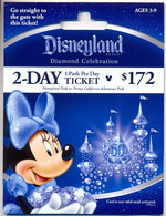 Disneyland California Pass,  No Value, Collectible # 216a - Pasaportes Disney