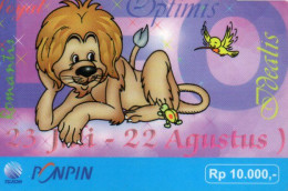 INDONESIA - PREPAID - TELKOM PONPIN - ZODIAC - LEO - Indonesien