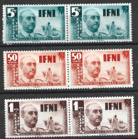 IF73-L4436-TESPCOLIF.Maroc.  Marocco..IFNI  ESPAÑOL.General.Franco.1951   .(Ed 73/5**) Sin Charnela.Magnifica. - Ifni