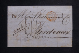 RUSSIE - Lettre De St Petersbourg Pour La France En 1851, Voir Cachets Recto Et Verso  - L 143874 - ...-1857 Prefilatelia