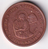 MONEDA DE PRUEBA DE SERBIA DE 5 CENTIMOS DE EURO DEL AÑO 2004 (COIN) - Serbia