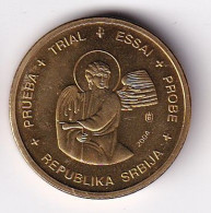 MONEDA DE PRUEBA DE SERBIA DE 10 CENTIMOS DE EURO DEL AÑO 2004 (COIN) - Serbia