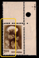 INDIA-DEFINITIVE- AGRICULTURE - COTTON FLOWER- PARTLY COLOR SMUDGED- UNIQUE ERROR-MNH-IE-22 - Variedades Y Curiosidades