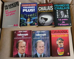 LOT De 7 LIVRES De POCHE JOURNALISTES FRANÇAIS - Bücherpakete