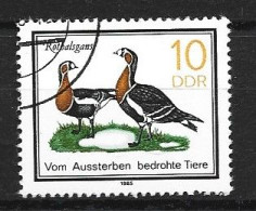 Rda 1985 N 2577 (yv)les Oies Oblitéré Sans Trace De Charniere - Geese