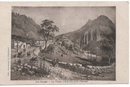 73. CPA. Savoie. Les Bauges. Le Vieux Chatelard (animée) - Le Chatelard