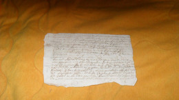 PETIT MANUSCRIT ANCIEN DATE ?..A IDENTIFIER../ CACHET DE GENERALITE DE POITIERS HUIT DENIER - Manuscrits