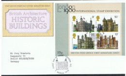 1978 1. März Stamp Exhibition FDC Mi GB BL1 Sn GB 834a Yt GB BF1 Sg GB MS1058 AFA GB 827MS  Un GB BF1 - 1971-1980 Decimal Issues