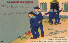Militaria * La Marine Française * Le Quartier Maître Vomi * Marins * Cpa Humoristique Humour - Humorísticas