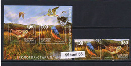 2009 ECOLOGY – Birds 2v.+ S/S- Used/oblitere (O) Bulgaria / Bulgarie - Used Stamps