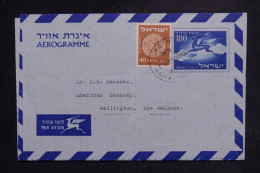ISRAËL - Aérogramme De Haifa Pour La Nouvelle Zélande - L 143909 - Briefe U. Dokumente