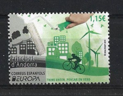 ANDORRA ESPAÑOL. EUROPA 2016. THINK GREEN / PENSAR EN VERD ! Electricité. TIMBRE Neuf ** - 2016