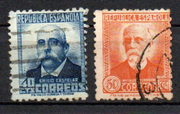 Col33 Espagne Spain 1931 N° 506A & 507A Oblitéré Cote : 23,00€ - Usados