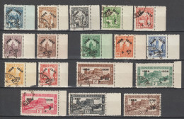 TUNISIE - 1938 - YVERT N° 185/204 (MANQUE 3 PETITES VALEURS) OBLITERES - COTE = 218 EUR. - Gebraucht
